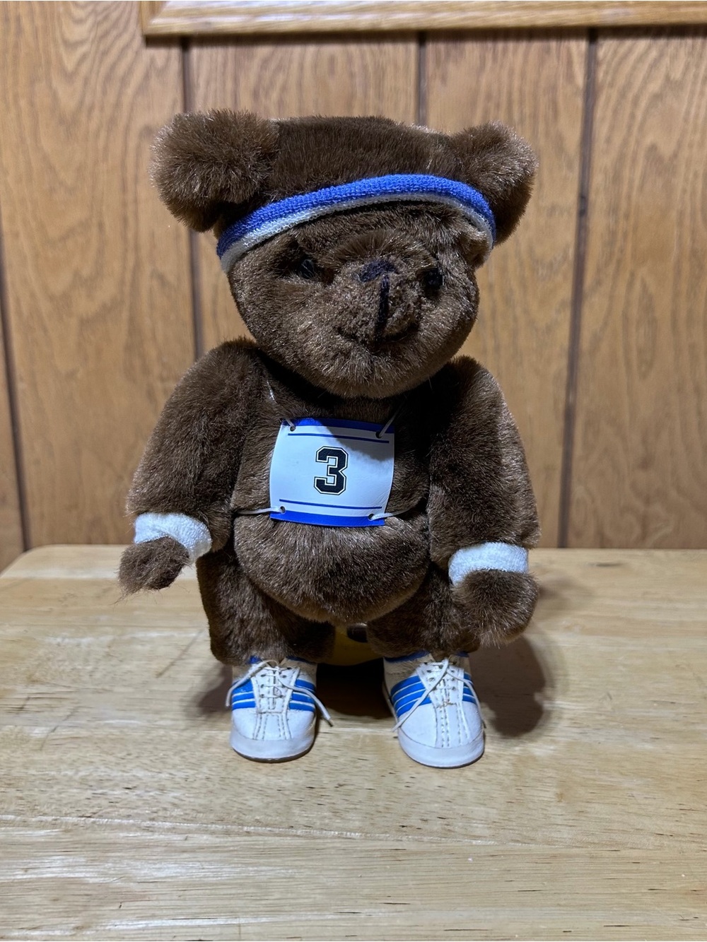 Vintage Kent Collectibles Marathon Runner Jointed Teddy Bear Plush Jean Steele
